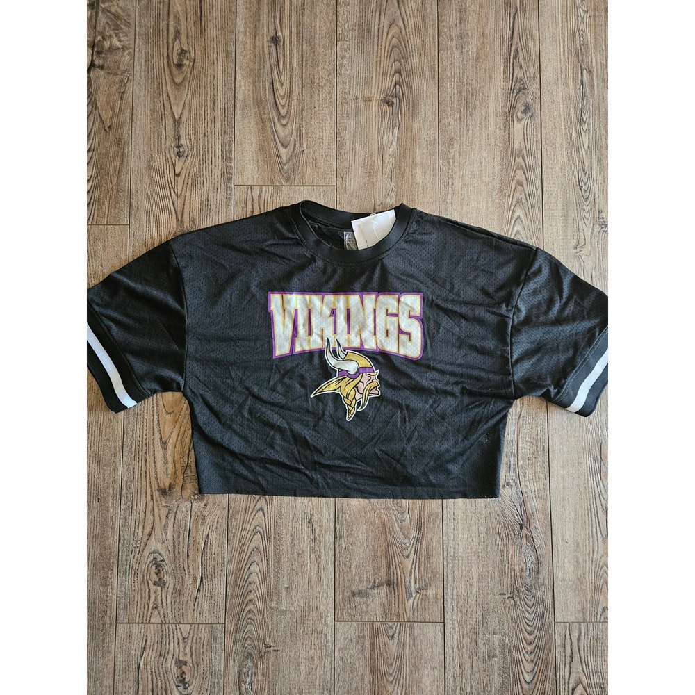 Minnesota Vikings Gameday Couture Crop Top Jersey Women's Size L